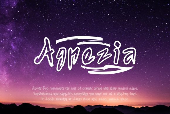 Agnezia Handwritten Font for Elegant Craft Designs
