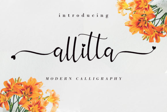 Allitta: Elevating Digital Brand Identity with Elegant Handwritten Typography