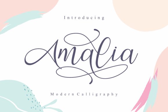 Amalia: A Romantic Script Font for Editorial Design