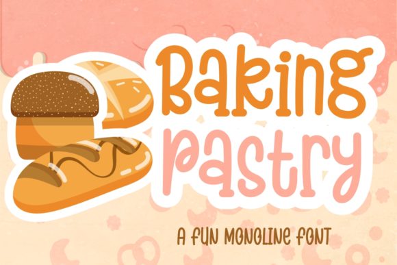 Baking Pastry Font: A Cute Handwritten Typeface for Crafters