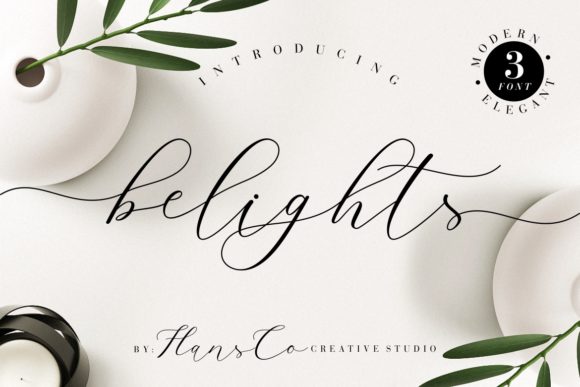 Belights: A Modern Handwritten Font for Editorial Design
