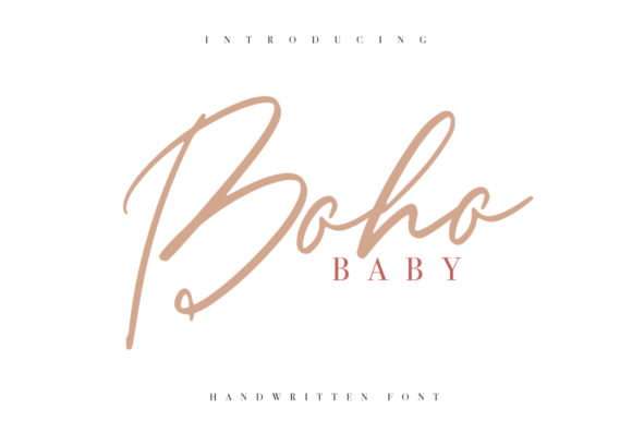 Boho Baby Typeface: A Designer’s Take on Handwritten Branding