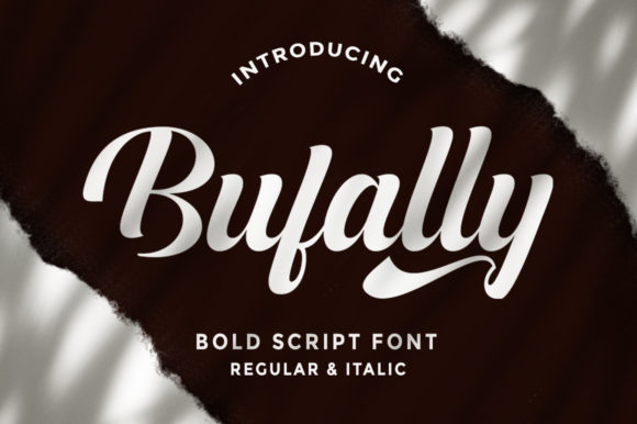 Bufally: A Vintage Script Font for Bold Brand Identity Projects