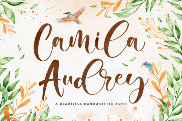 Camila Audrey: A Modern Script Font for Editorial Design