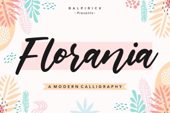 Florania: A Handwritten Typeface for Editorial Design