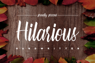 Hilarious: A Handwritten Typeface for Modern Editorial Design