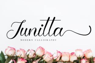 Junitta: A Modern Script Font for Editorial Design