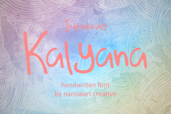Kalyana Handwritten Font: A Relaxed Script for Modern Brands