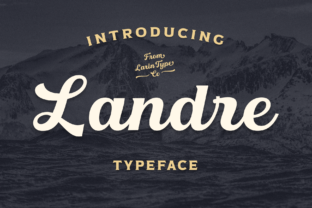 Landre Font Review: A Handwritten Typeface for Modern Vintage Branding