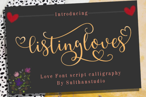 Listing Loves: A Soft Script Typeface for Editorial Branding