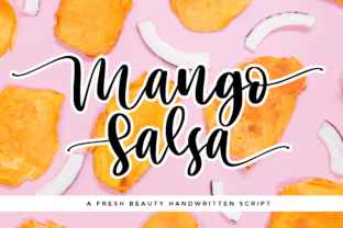 Mango Salsa: A Handwritten Font for Editorial Elegance