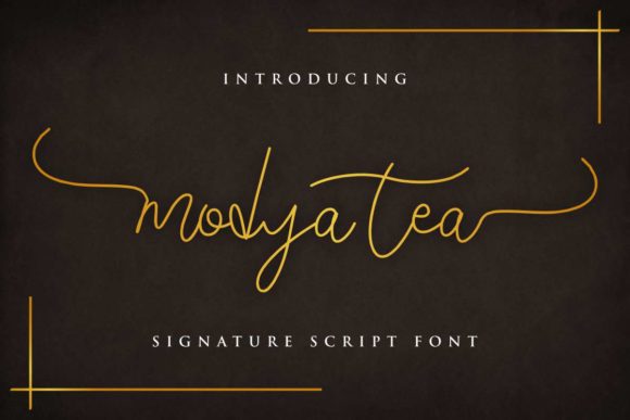 Modya Tea: A Handwritten Typeface for Editorial Elegance