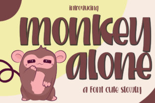 Monkey Alone: A Playful Handwritten Font for Crafters and Sellers