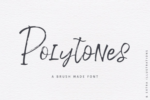Polytones: A Handwritten Typeface for Editorial Elegance
