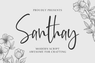 Santhay: The Girly Script Font for Polished Brand Identity