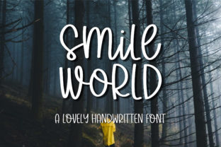 Smile World Typeface: A Cheerful Handwritten Font for Crafters