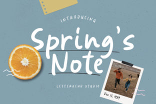 Spring’s Note: A Playful Script Font for Modern Branding