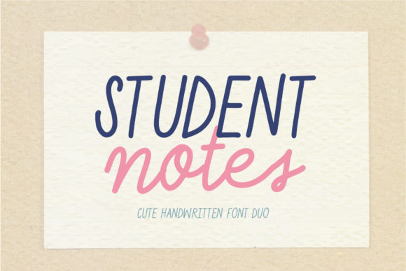 Student Notes: A Playful Handwritten Typeface for Authentic Brand Identity