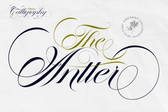 The Antter: A Designer’s Take on Elegant Script Typography