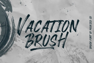 Vacation Brush: A Bold Script Typeface for Editorial Design